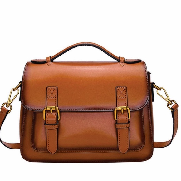 Anna Caí Genuine Lather Top Handle Crossbody Bag - Picture 3 of 12